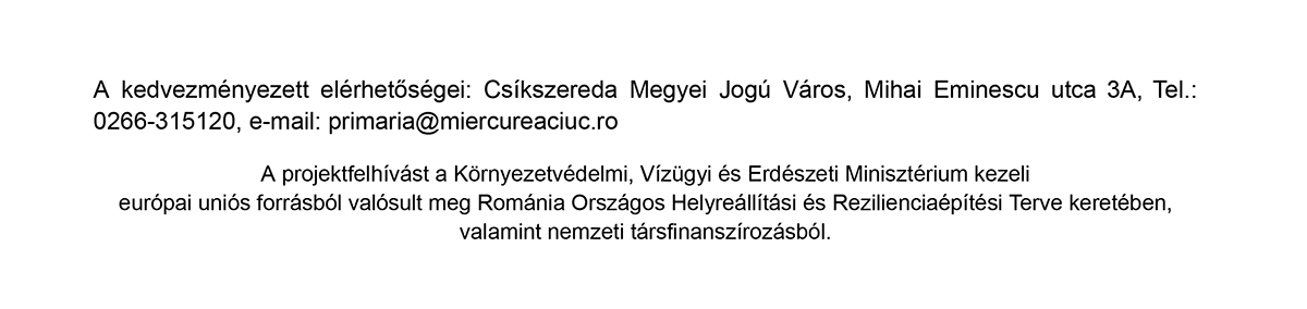 PNRR sajtóközlemény Csíkszereda